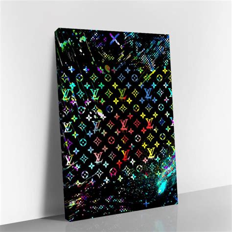 louis vuitton schilderij glas|louis vuitton canvas art.